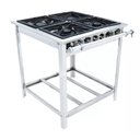 Ver imagem 1 de Fogão Industrial Extra Inox a Gás Baixa Pressão 4 Bocas 2 Duplas 30x30 Espera Ei4d2e - Venâncio