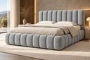 Ver imagem 1 de Cama Box King Size Florença com Cabeceira Estofada Linho Premium