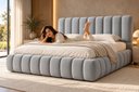 Ver imagem 4 de Cama Box King Size Florença com Cabeceira Estofada Linho Premium