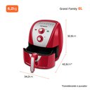 Ver mais imagens de Fritadeira Elétrica Air Fryer sem Óleo 6l Mondial Afn-60-ri 1900w Vermelho/inox 127v