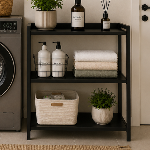 Estante Organizadora para Produtos de Limpeza Julia - Preto