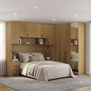 Ver imagem 1 de Quarto Modulado Casal 6 Peças Altezza Freijó