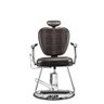 Cadeira de Cabeleireiro Hidráulica e Reclinável Dompel Top Barber Marrom - 5
