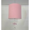 Lustre Pendente Bailarina 25x25 - Cor: Rosa - 2