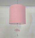 Ver imagem 2 de Lustre Pendente Bailarina 25x25 - Cor: Rosa