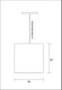 Ver imagem 6 de Lustre Pendente Bailarina 25x25 - Cor: Rosa
