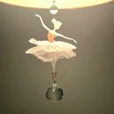 Ver imagem 4 de Lustre Pendente Bailarina 25x25 - Cor: Rosa