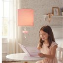 Ver imagem 3 de Lustre Pendente Bailarina 25x25 - Cor: Rosa