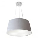 Ver imagem 3 de Lustre Pendente Cone Md-4048 Cúpula em Tecido 21/50x40cm Rustico Cinza - Bivolt