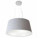 Ver imagem 1 de Lustre Pendente Cone Md-4048 Cúpula em Tecido 21/50x40cm Rustico Cinza - Bivolt