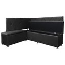 Ver imagem 4 de Kit Canto Alemão 4 Lugares com Baú Veludo Cinza 1,25x1,60m Sofa Store