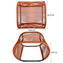 Ver imagem 5 de Cadeira Poltrona e Puff Porto para Área Externa em Alumínio e Corda Náutica