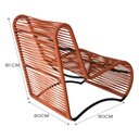 Ver imagem 4 de Cadeira Poltrona e Puff Porto para Área Externa em Alumínio e Corda Náutica