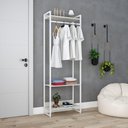 Ver imagem 3 de Estante Closet c/03 Prateleiras Dynamica 60 cm Est.Branca