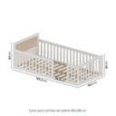 Ver imagem 3 de Conjunto com Cama Solteiro Giulia Rattan e Guarda Roupa Curió Casatema MadeiraOriginals Branco/Marrom