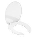 Ver imagem 3 de Assento Oval Pcd Acesso com Abertura Frontal Universal Branco - Celite
