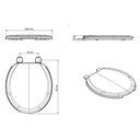 Ver imagem 4 de Assento Oval Pcd Acesso com Abertura Frontal Universal Branco - Celite