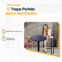 Ver imagem 3 de Kit 2 Banqueta Quadrada Preta para Balcão Ilha Cozinha Gourmet Bancada Piscina Bares Àrea de Lazer