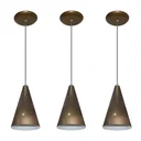 Ver imagem 1 de Lustre pendente Balcão cozinha Ouro velho 03 un