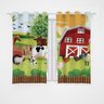Cortina Infantil Fazendinha Decoração Quarto Criança - 1