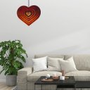 Ver imagem 2 de Luminária Teto tipo Pendente CORAÇÃO MDF - Completa - Cor: Marrom