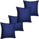 Ver imagem 1 de 4 Almofadas Cheias para Sofá Decorativas Impermeáveis Grande Azul Marinho