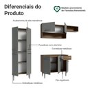 Ver imagem 4 de Armário de Cozinha Completa 229cm Rustic/cinza Emilly Madesa 18 Rustic/cinza