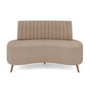 Ver imagem 5 de Sofá 2 Lugares Living 160cm Pé Palito Maraú Bouclê K01 - D'Rossi Cor Creme