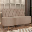 Ver imagem 6 de Sofá 2 Lugares Living 160cm Pé Palito Maraú Bouclê K01 - D'Rossi Cor Creme