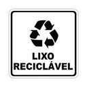 Ver imagem 3 de Etiquetas Adesivas Lixo Reciclavel e Comum 2pçs 15x15cm Transparente