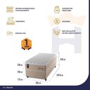 Ver imagem 2 de Cama Box Solteirão 96x203 Alford Molas Ensacadas King House