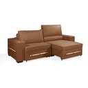 Ver imagem 2 de Sofá Retrátil e Reclinável 2.10m Estilo Estofados - Chayene com Softgel D33 Linho "terracota"