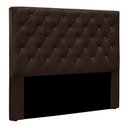 Ver imagem 1 de Cabeceira Casal 1,40m Toledo Suede Marrom - Pallazio