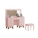 Ver imagem 1 de Penteadeira Feminina com Assento Atlanta Rose