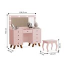 Ver imagem 2 de Penteadeira Feminina com Assento Atlanta Rose