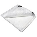 Ver imagem 1 de Lona Plástica Transparente Impermeável Proteção Toldo 8x12