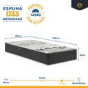 Ver mais imagens de Cama Box com Colchão de D33 Iso 3000 Gazin + Auxiliar de Espuma Unique Solteiro 88cm