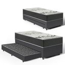 Ver imagem 1 de Cama Box com Colchão de D33 Iso 3000 Gazin + Auxiliar de Espuma Unique Solteiro 88cm
