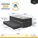 Ver imagem 6 de Cama Box com Colchão de D33 Iso 3000 Gazin + Auxiliar de Espuma Unique Solteiro 88cm