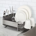Ver imagem 2 de Escorredor de Pratos Compacto em Aço Inox 39x32cm Cinza Kitchenaid