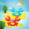 Brinquedo Infantil Caranguejo para Praia e Areia:azul - 3