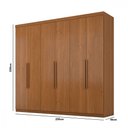 Ver imagem 2 de Guarda Roupa Casal Evidence Plus Ii 6 Portas Cinamomo Zanzin Cinamomo