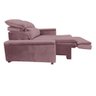 Poltrona Retrátil Reclinável Sem Braço Lateral Direita Em Veludo Rose Conforto - Larbelle - 2