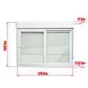 Ver imagem 3 de Janela Integrada PVC 2F.100 x 120 V.Liso c/Cremona Brimak