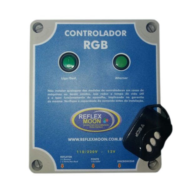 Kit Iluminação De Piscina 5 Refletor RGB Controle E Comando - 2