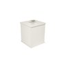 Lixeira Cesto de Lixo Quadrado Para Banheiro 23x23 Branca - 1