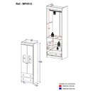 Ver imagem 4 de Guarda-roupa Infantil 62cm 2 Portas com Vidro e 2 Gavetas Liz Multimóveis Mp4512 Branco