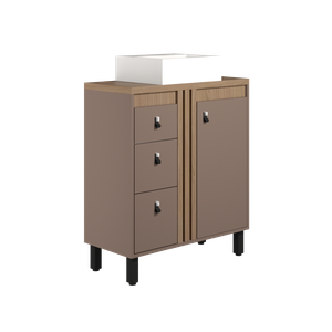 Gabinete para Banheiro Sofia 80 Cm com Pé