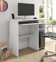 Ver imagem 1 de Mesa de Computador Quarto Space Cor Branco - Jm Casa Dos Móveis