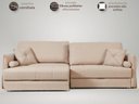 Ver imagem 3 de Sofá Orfeu 2,50m sem Caixa, Retrátil e Reclinável Linho Premium Creme - Netsofas